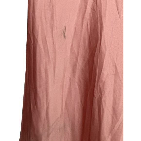 Social Bridesmaids Dress Scarf Tie High Neck Halter Slip Maxi Desert Rose XL - Picture 7 of 12